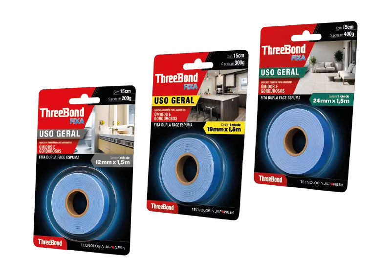 ThreeBond Fixa Fitas Dupla Face Uso Geral